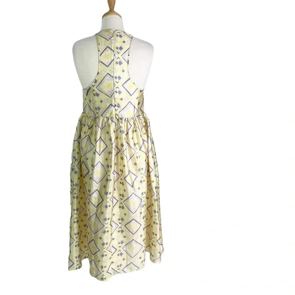 Baum Und Pferdgarten Adeva Midi Dress Pastel Yellow Size 6 NWT - Picture 6 of 13